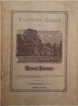 Front cover of the 1876 Visitors' Guide