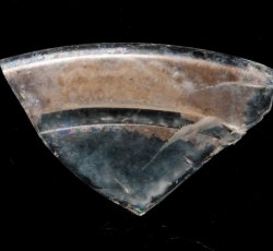 Wine glass base B, conical, folded foot.