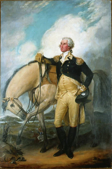 Washington at Verplanck's Point New York, 1782, Reviewing the French Troops after the Victory at Yorktown.