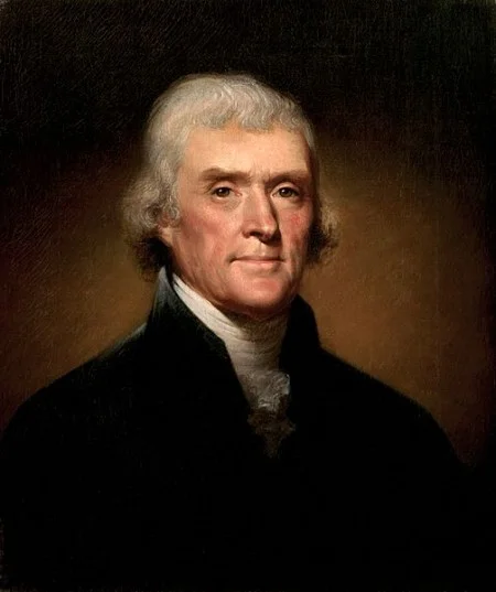 Thomas Jefferson by Rembrandt Peale (Wikimedia)